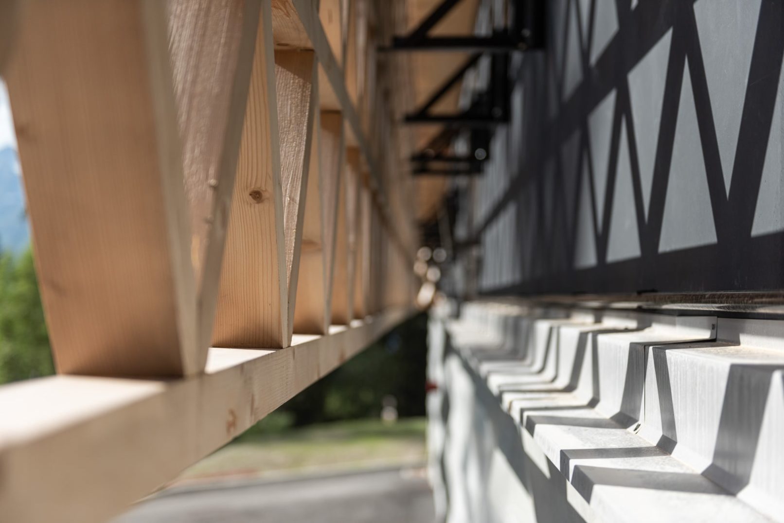 jeu d'ombre résille bois