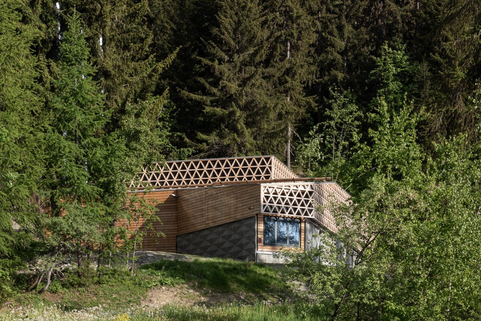 façades de la chaufferie dans l'environnement