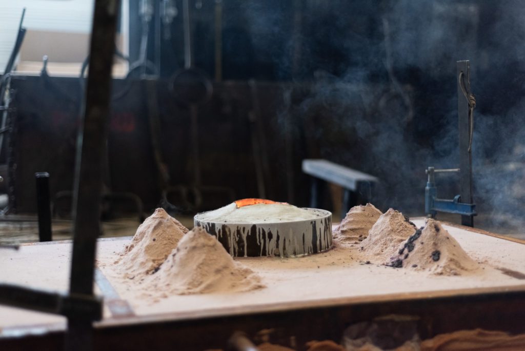 coulage d'une plaque