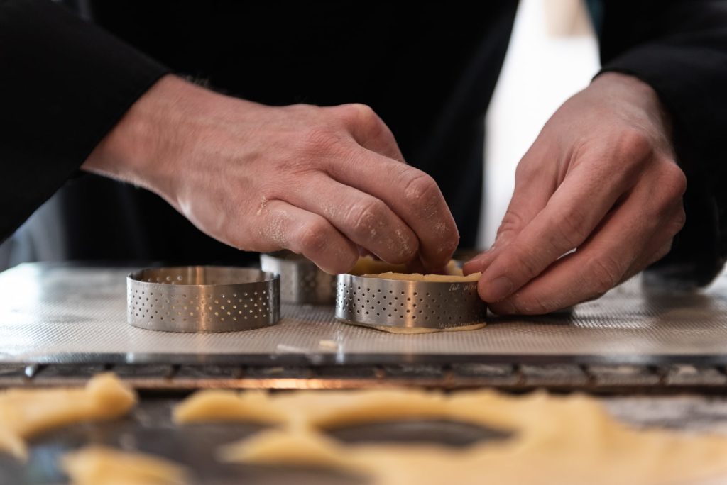 fonçage des tartelettes