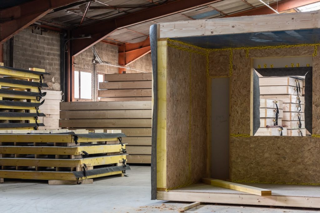 module 3D en cours d'assemblage