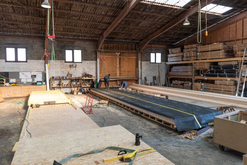 réalisation de panneaux de toiture