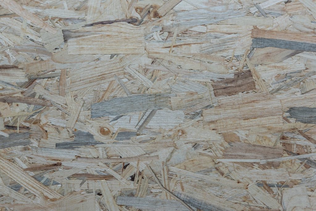 gros plan panneau osb