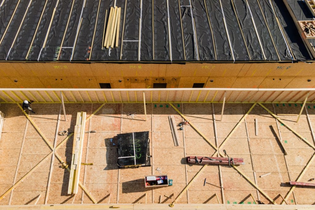 vue aérienne chantier