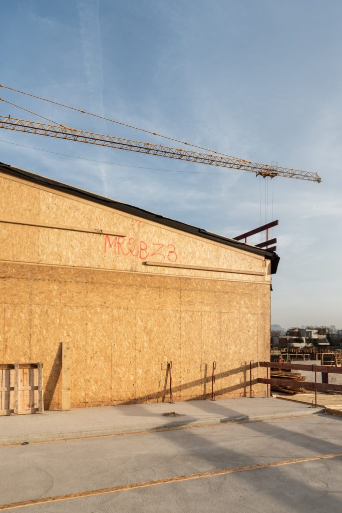 chantier de construction en bois