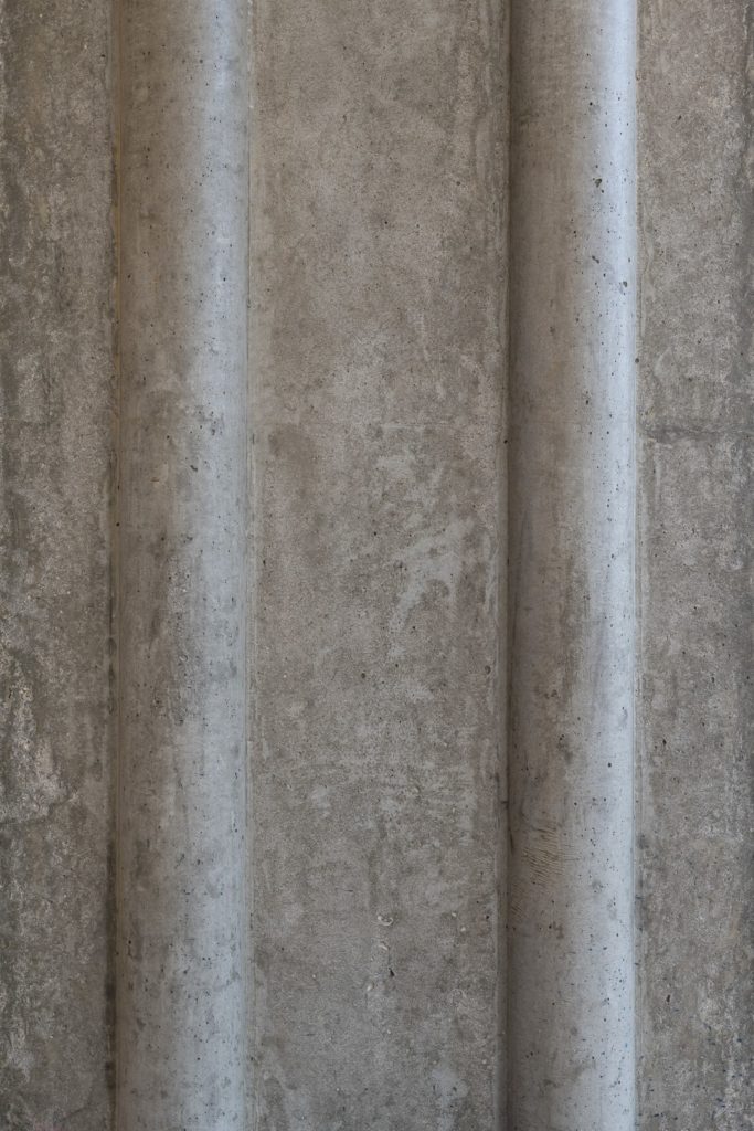 détail de béton coffré