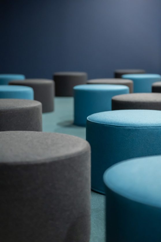 série de poufs