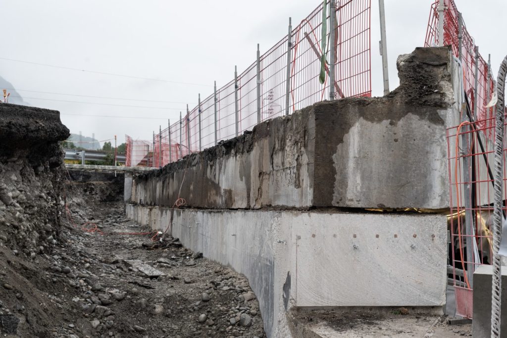 culée d'un tablier de pont