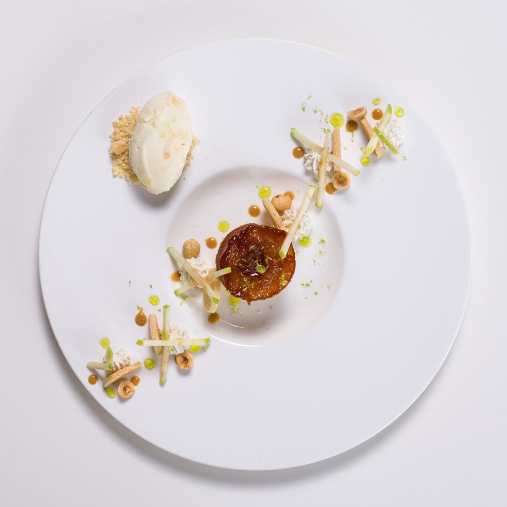 dessert à l'assiette