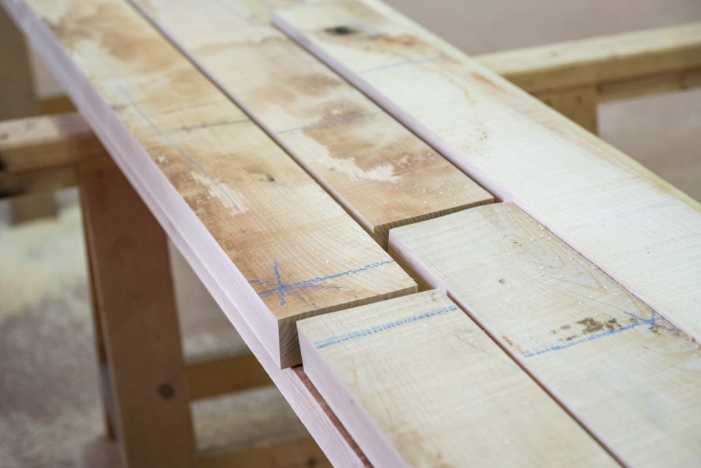 préparation du bois