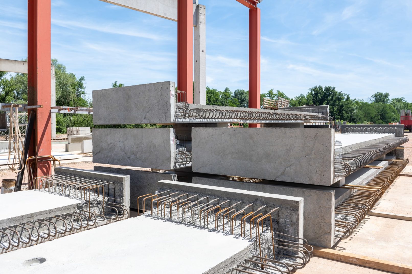 préfabrication béton stockage