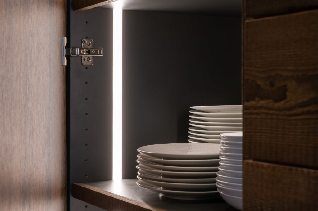 meuble vaisselle éclairé