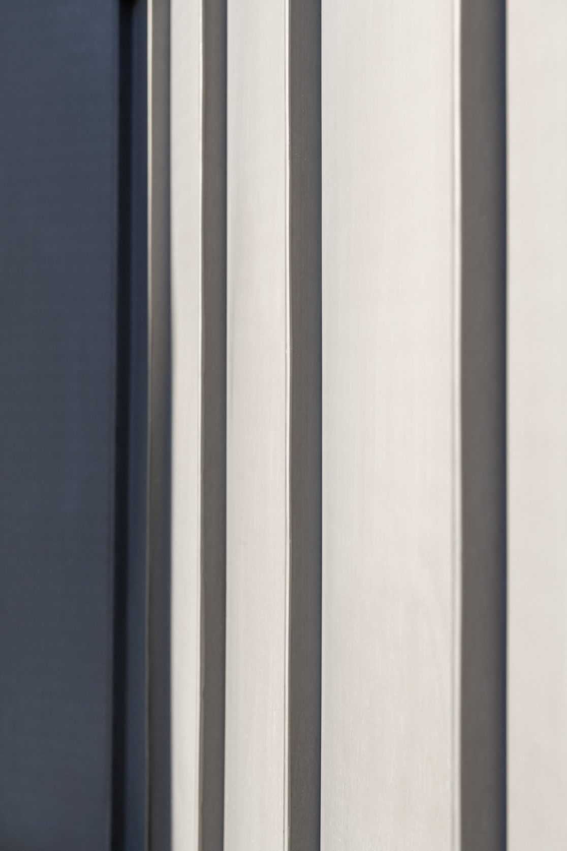 façade zinc, jeux d'ombres