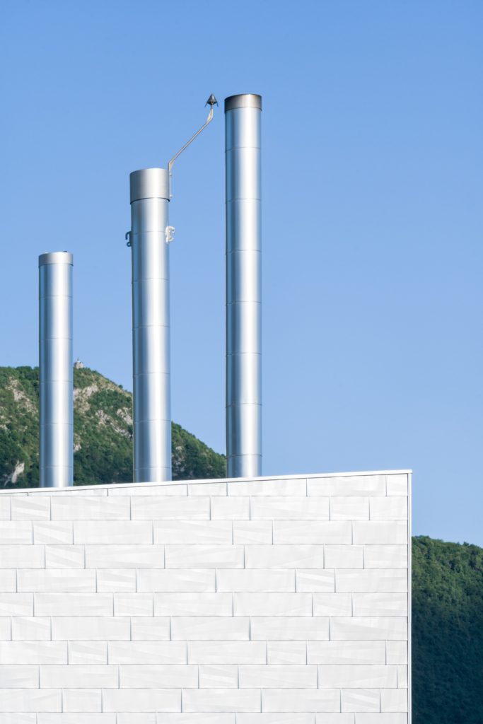 cheminées de chaufferie