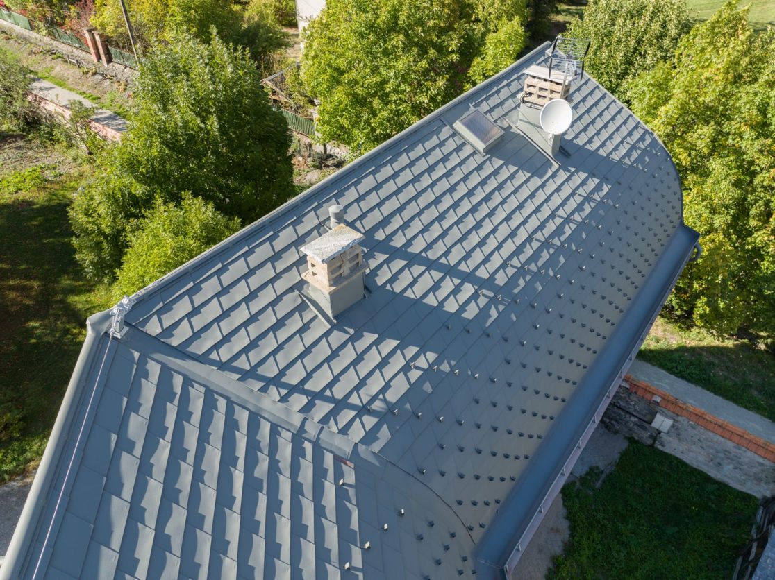 vue toiture en drone