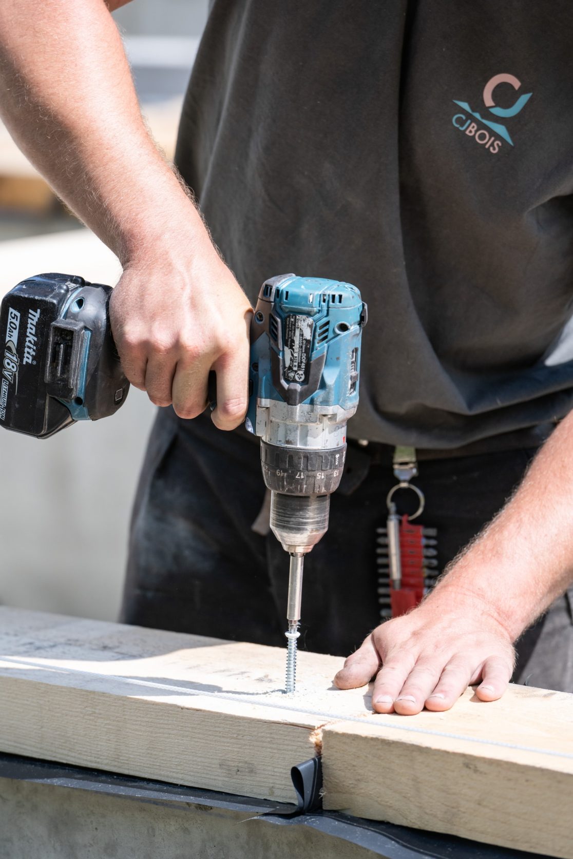 vissage d'un bois