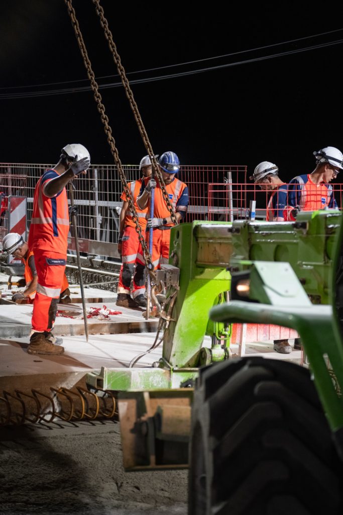 travaux de construction de nuit