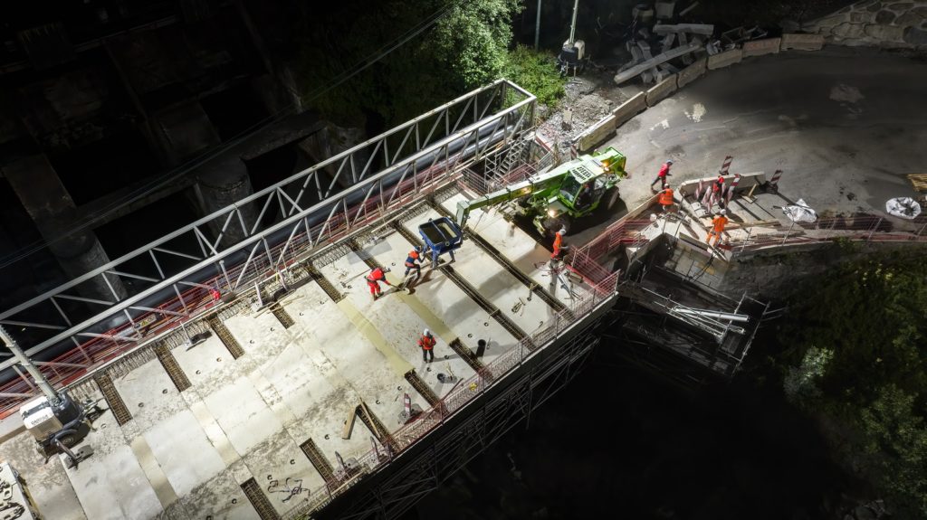 clavetage d'éléments préfabriqués en béton