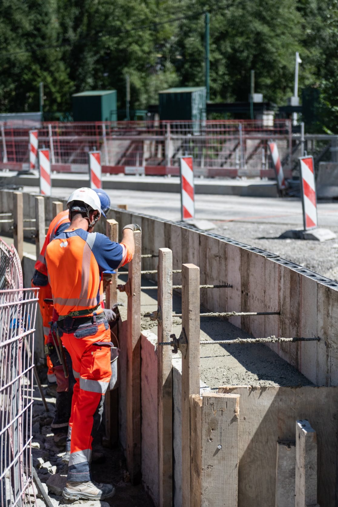 suivi media de la restructuration d'un pont