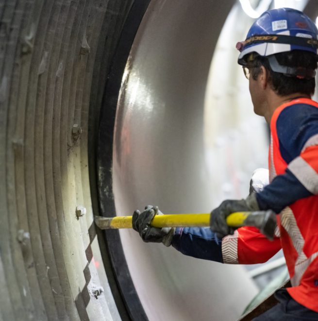 travaux de busage en souterrain