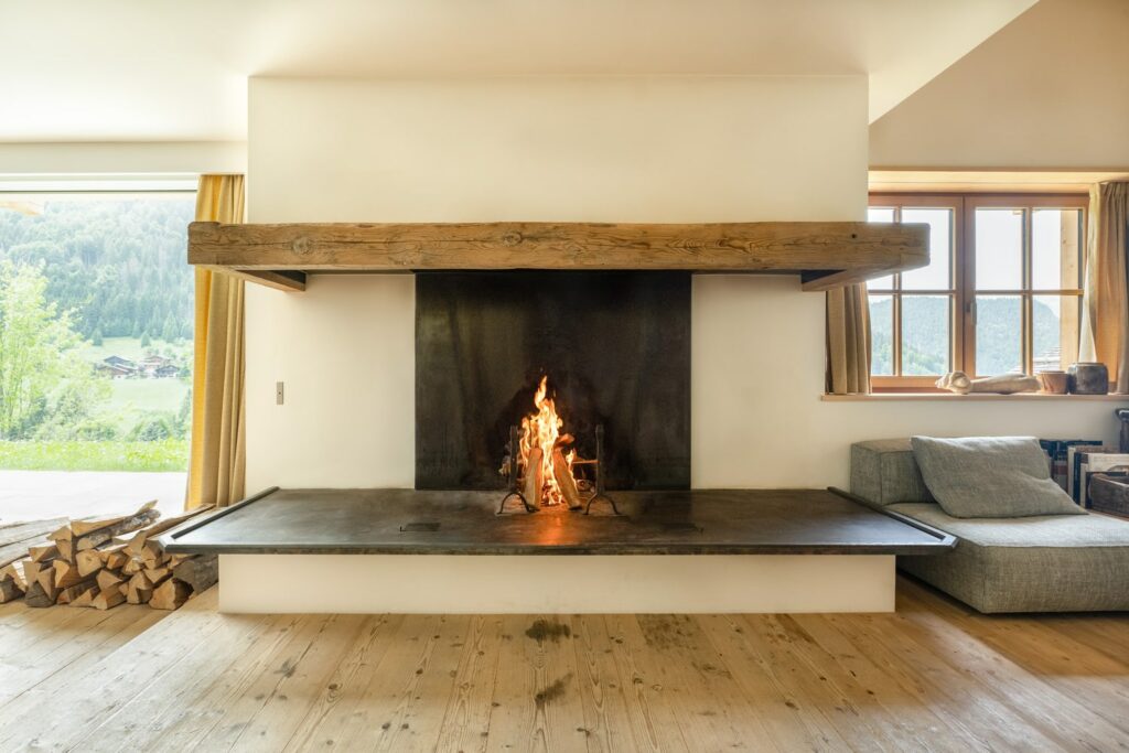 feu de cheminée