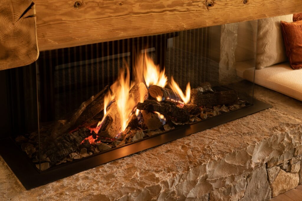 feu de cheminée
