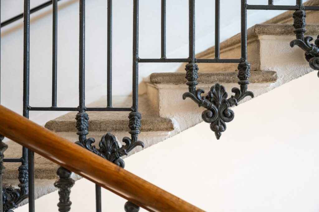 détail escalier fer frogé