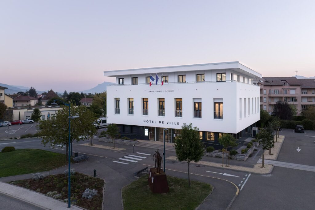 photographie architecture heure bleue