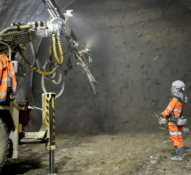 construction tunnel vidéo sécurité