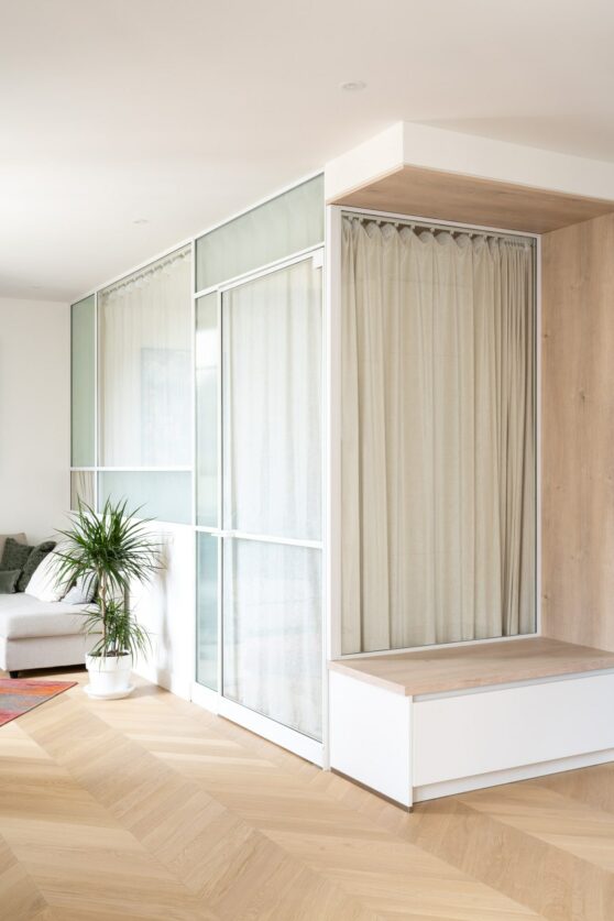 rideau fermé verrière