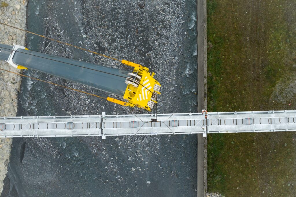 pose de la clé de travée