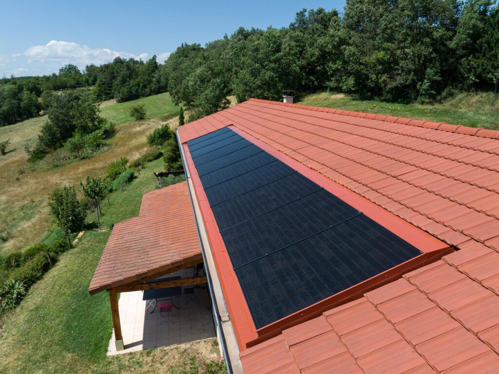 Toiture panneaux solaires