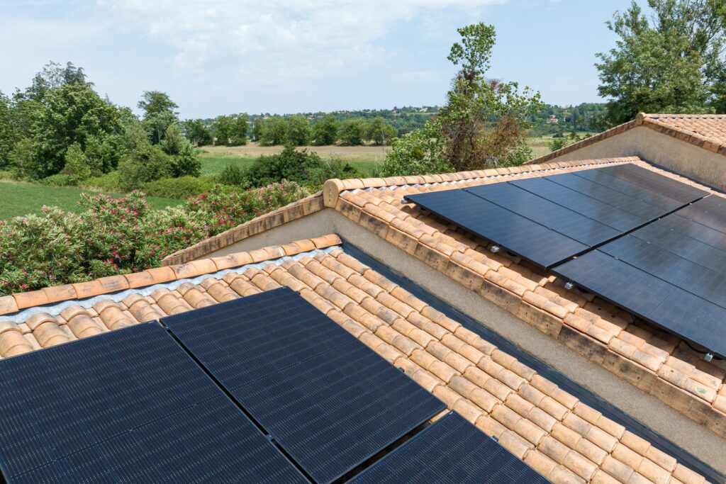Toiture panneaux solaires
