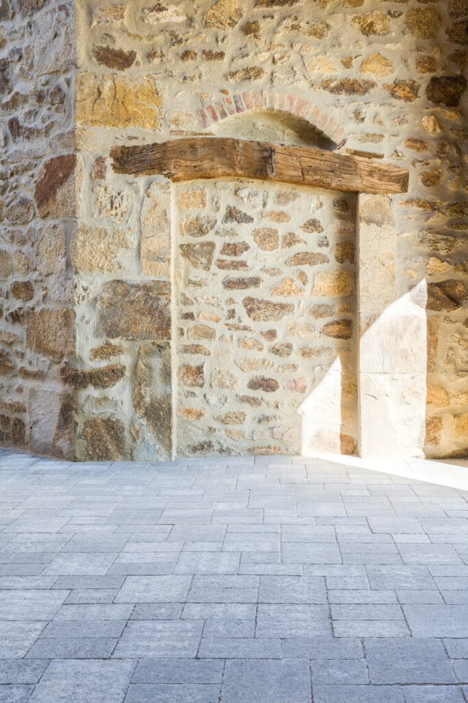 corps de ferme avec pavés